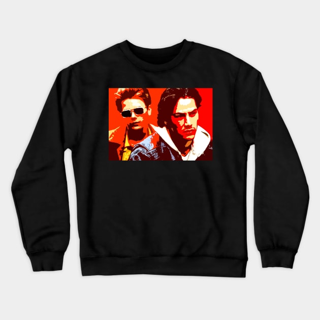 keanu reeves and river phoenix Crewneck Sweatshirt by oryan80